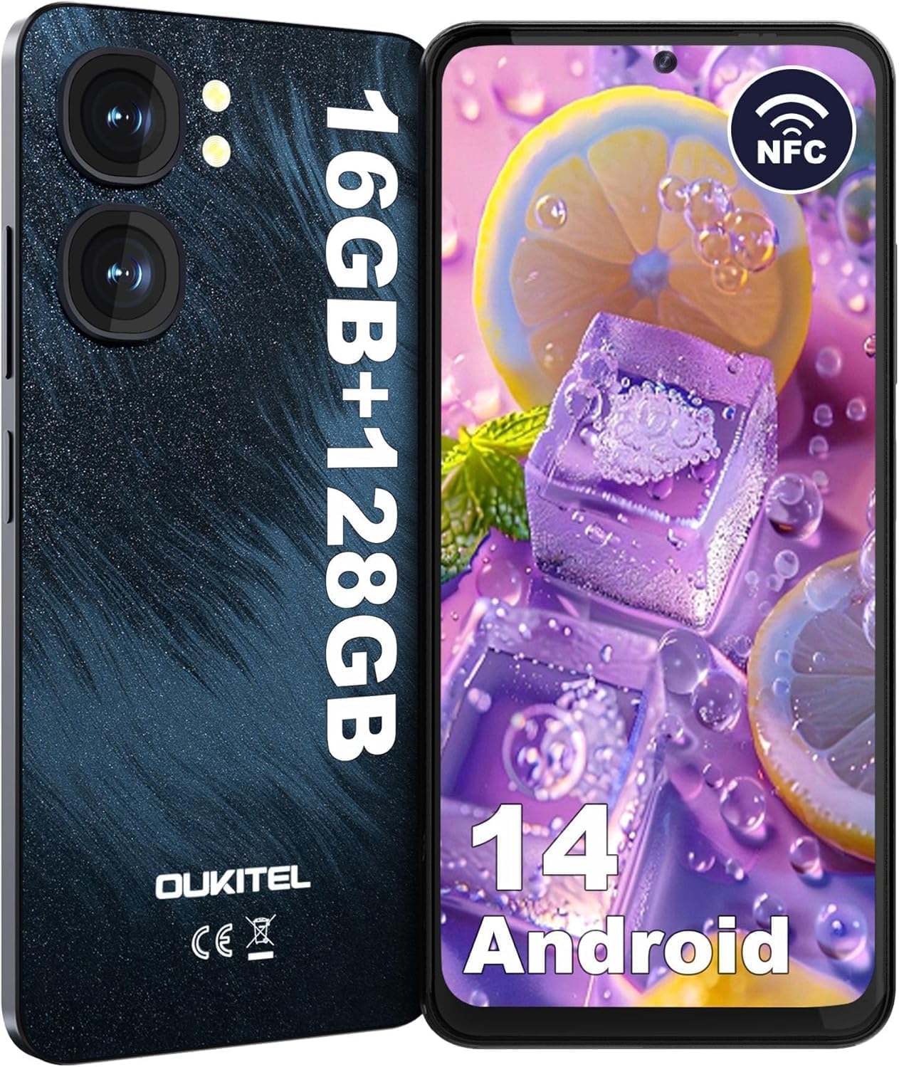 Amazon | OUKITEL C58 SIMフリー スマートフォン 本体 16GB RAM+128GB